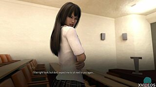 Bound teen babe almost caught.