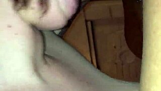 White amateur performs blowjob in POV style, feeling casual and fun