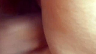 Moaning in the kitchen during intense pussy fucking