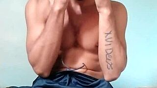 Amateur milf caresses herself alone in rich setting