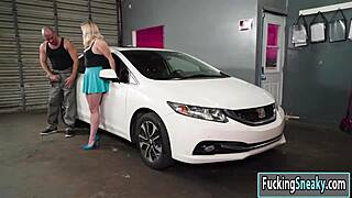 Daisy Sucks Mechanic's Big Cock For Discount Deal