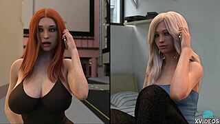 Bound teen babe almost caught.