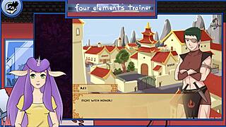 i'm watching avatar the last airbender four elements trainer part 20, but it's so confusing and messed up