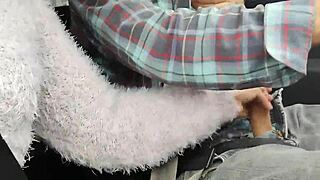 Latina surprises husband with intense public blowjob on street