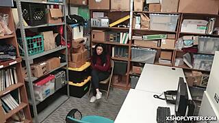 lp officer deals with shoplifter in a rough encounter