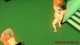 one piece hentai orgy with boa hancock and nami getting fucked