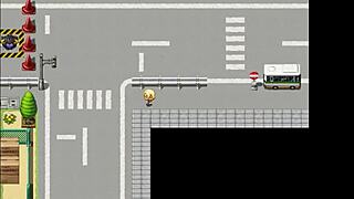 In this new porn hentai game, a CUTE BLONDE has SEX with MEN