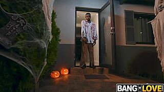 roxie sinner deepthroats big cock bent over!