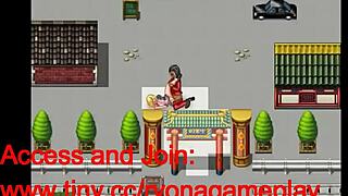 In this new porn hentai game, a CUTE BLONDE has SEX with MEN