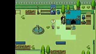 In this new porn hentai game, a CUTE BLONDE has SEX with MEN