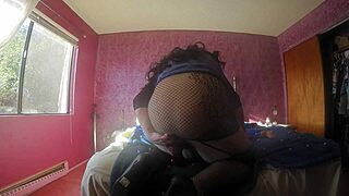 Bedroom fun with Michele in lingerie turns bold