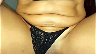 Delicious tattooed beauty in interracial amateur scene