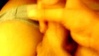 Masturbating my small cock while everyone's asleep 😏