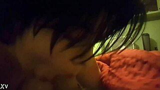 Chubby girlfriend performs oral pleasure on her boyfriend
