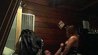 in the hotel, my cute latina co-worker in a dress rides my cock, moaning like a nympho