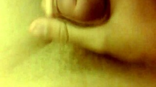 Masturbating my small cock while everyone's asleep 😏