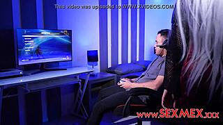 Latina fucks animated character in heels