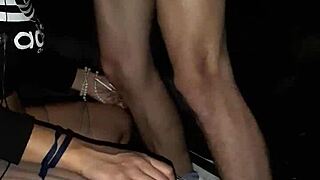 Outdoor blowjob from a prostitute in exchange for money, deepthroat action included