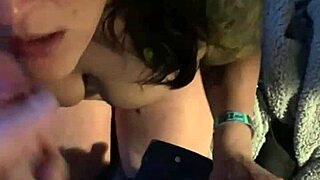 Amateur wife cheats with raw blowjob on husband's friend's cock at home