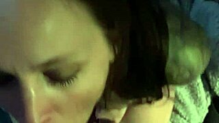 Amateur wife cheats with raw blowjob on husband's friend's cock at home