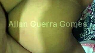 Mma Fighter Allan Guerra Gomes Delivers Quick Cumshot On Brunette's Big Ass