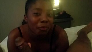 black ebony sucking cock