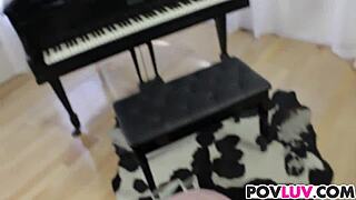 eden sinclair looks very excited in this scene