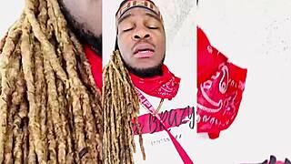 Daddy Gets My Pussy Wet with Ebony Booty Cum Compilation