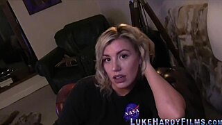 Blonde Titfucks Luke Hardy