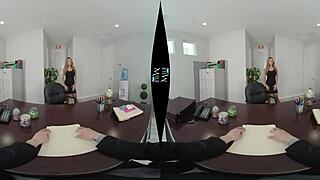 Kayla Kayden Delivers Intense Milf Blowjob In Corner Office Anniversary!