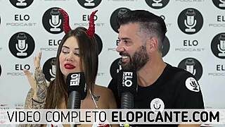 Elo Podcast Teases Sara Blonde's Tits With Ice