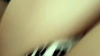 Big tits babe enjoys monster cock for breakfast orgasm!