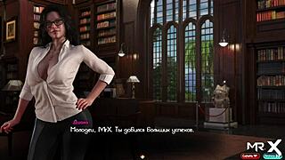 in treasure of nadia, milf caresses pussy with big cock and cums