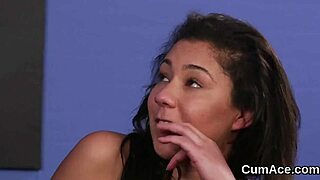 Can You Believe This Sexy Honey Sucking All The Sperm And Getting A Cum Load On Her Face!