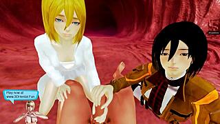 on titan mikasa has sex with teen 18+ ebony parody black anime hentai