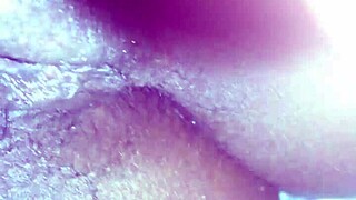 Horny babe fingering her wet pussy with intensity