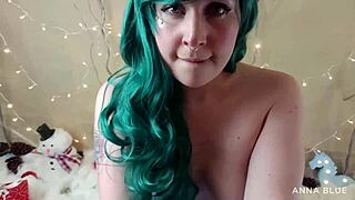 Santa's helper passionately sucks his dick during Christmas, overwhelmed with festive arousal and desire.