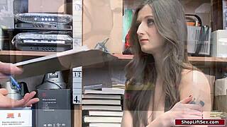 Thief brunette caught and fucked hard for stealing lingerie