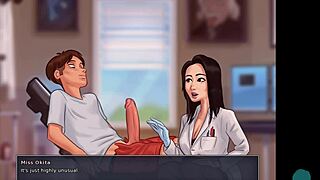 Professional over fifty years old woman POV masturbation with a horny Asian MILF