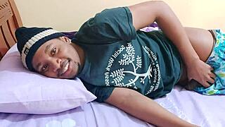 Gay man prepares for cumming