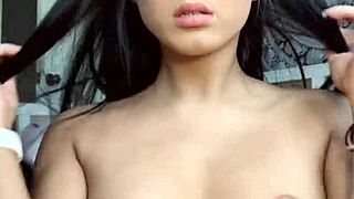 asian undresses, masturbates just for you?