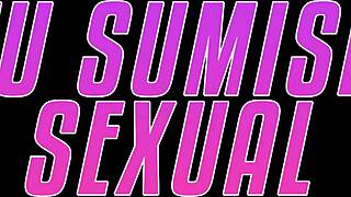 As a prostitute, I deepthroat my owner's cock while using my marked breasts to enhance the pleasure.