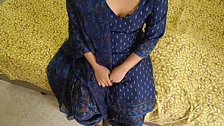 Watcher Indian wife and husband home alone fucking that hot boobiepleasant moving picture