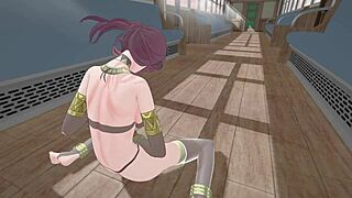 anime blowjob scene with big tits