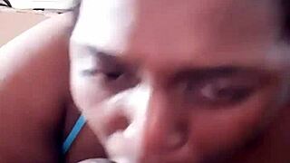 Sloppy blowjob leads to creampie!