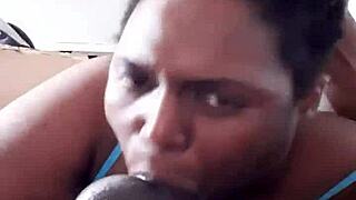 Sloppy blowjob leads to creampie!