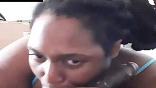 Sloppy blowjob leads to creampie!