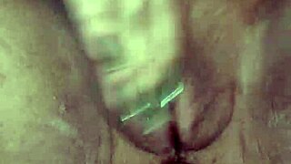 curvy woman enjoys self-pleasure with a toy