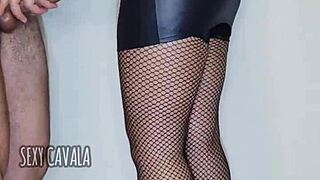 Morena Safada Stroking Big Cock To Orgasm