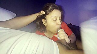 latina wife gives boyfriend blowjob before superbowl on madden 23